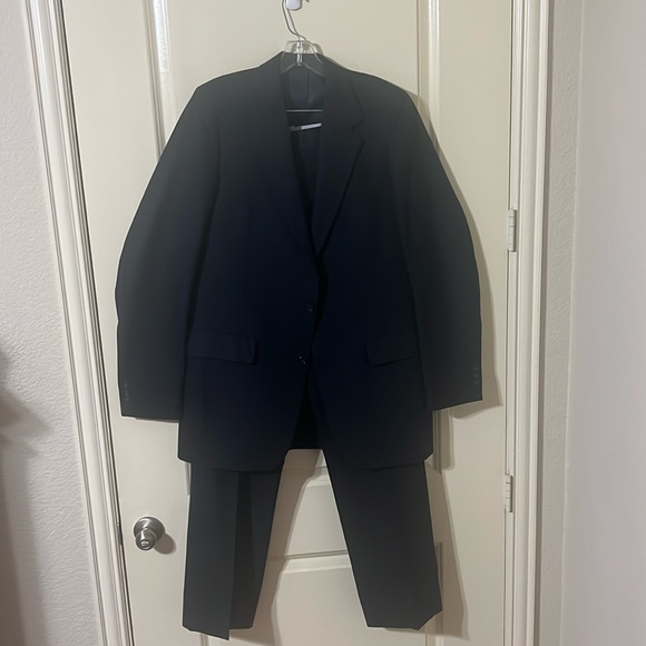 1970'S - Palm Beach John Weitz tailored blazer, USA-made, men's size M, vintage unclear black type Vintage Second Hand